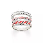 Scalloped, Cordoba and Twisted Ring Stack