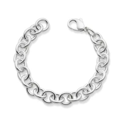 Classic Cable Charm Bracelet in Sterling Silver