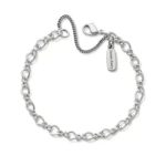 Medium Twist Charm Bracelet in Sterling Silver or 14K Yellow Gold