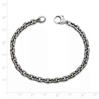 Forged Cable Link Bracelet in Sterling Silver - Image 2