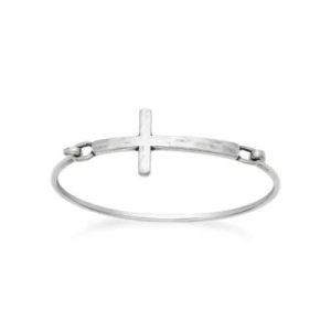 Horizon Cross Hook-On Bracelet in Sterling Silver