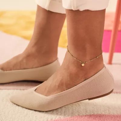 Heart Drop Anklet in 14K Yellow Gold - Image 5