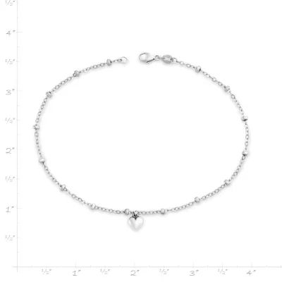 Heart Drop Anklet in 14K Yellow Gold - Image 6