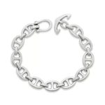 Anchor Chain Link Bracelet in Sterling Silver