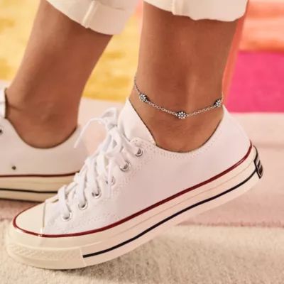 Margarita Flower Anklet in 14K Yellow Gold - Image 3