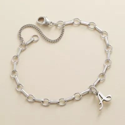 Dainty Charm Bracelet in Sterling Silver - Image 2