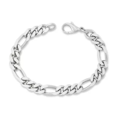Figaro Bracelet in Sterling Silver