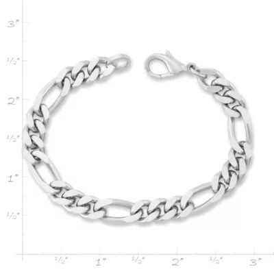 Figaro Bracelet in Sterling Silver - Image 5