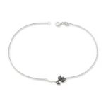 Rose Anklet in Sterling Silver
