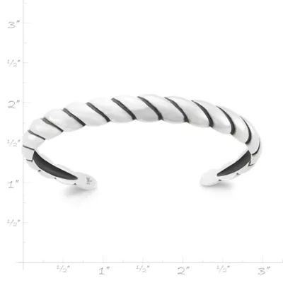 Half Twist Cuff Bracelet in Sterling Silver - Image 5