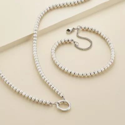 Beaded Charm Bracelet in Sterling Silver - Image 4