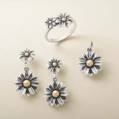 Blooming Daisies Ring in Sterling Silver and Bronze - Image 3