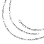 Medium Cable Figaro Chain in Sterling Silver, 14K Yellow Gold or Sterling Silver and 14K Yellow Gold