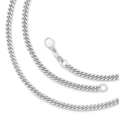 Heavy Curb Chain in Sterling Silver or 14K Yellow Gold