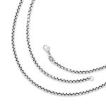 Heavy Box Chain in Sterling Silver