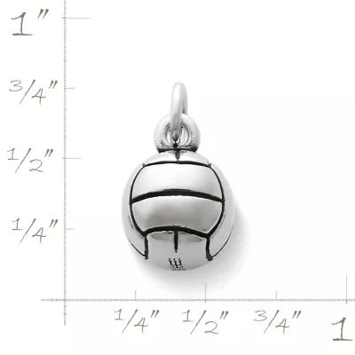 Volleyball Charm in Sterling Silver - Image 2