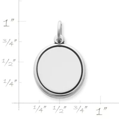 Engravable Disc Charm in Sterling Silver or 14K Yellow Gold - Image 2