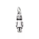 Girl Charm in Sterling Silver