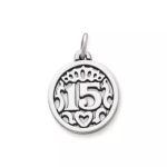Quinceanera Charm in Sterling Silver