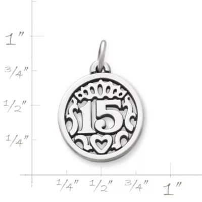 Quinceanera Charm in Sterling Silver - Image 2
