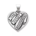 The Heart Remembers Pendant in Sterling Silver