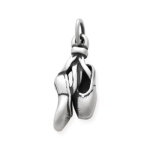 Ballet Toeshoes Charm in Sterling Silver
