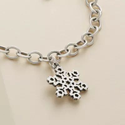 Dutch Snowflake Charm in Sterling Silver - Image 2