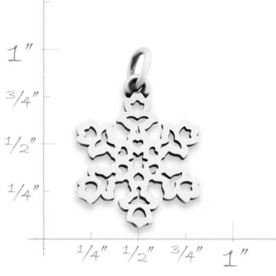 Dutch Snowflake Charm in Sterling Silver - Image 3