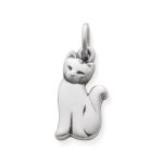 Cat Charm in Sterling Silver