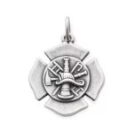 Firefighter's Charm in Sterling Silver