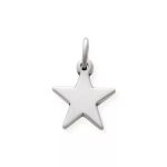Star Charm in Sterling Silver or 14K Yellow Gold
