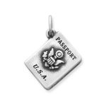 Passport Charm in Sterling Silver