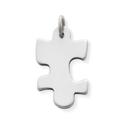 Puzzle Piece Charm in Sterling Silver