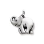Elephant Charm in Sterling Silver