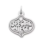 "Special Niece" Charm in Sterling Silver