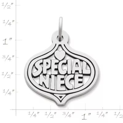 "Special Niece" Charm in Sterling Silver - Image 2