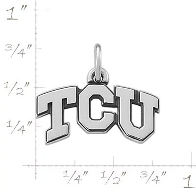 TCU Charm in Sterling Silver - Image 3