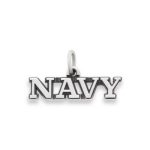 "Navy" Charm in Sterling Silver