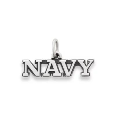 "Navy" Charm in Sterling Silver