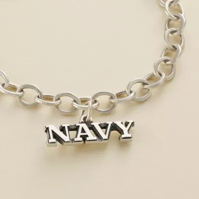 "Navy" Charm in Sterling Silver - Image 2