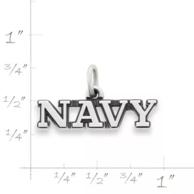 "Navy" Charm in Sterling Silver - Image 4