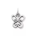 Spring Butterfly Charm in Sterling Silver or 14K Yellow Gold