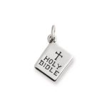 "Holy Bible" Charm in Sterling Silver