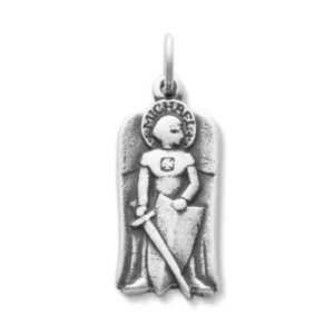 St. Michael Charm in Sterling Silver