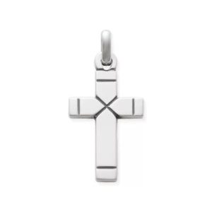 Plain Latin Cross Pendant in Sterling Silver or 14K Yellow Gold