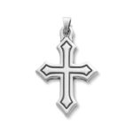 Passion Cross Pendant in Sterling Silver