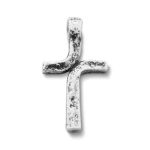 Rustic Cross Pendant in Sterling Silver