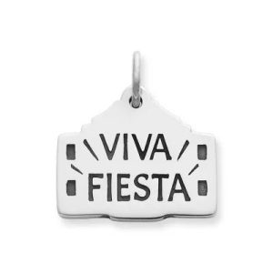 "Viva Fiesta" San Antonio Charm in Sterling Silver