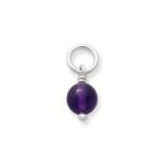 Gemstone Bead Pendant in Sterling Silver or 14K Yellow Gold