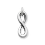 Infinity Charm in Sterling Silver or 14K Yellow Gold